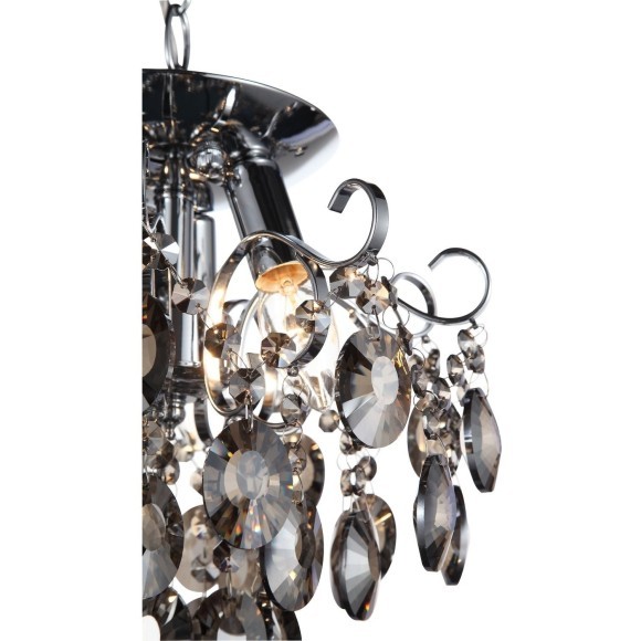 SL846.102.03 Люстра подвесная ST-Luce Темный хром/Тонированный черный E14 3*40W ORECCHINI