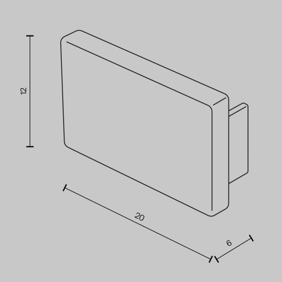 Комплект из 2 боковых заглушек для накладного шинопровода Maytoni Basity TRA172EC-11B Комплект из 2 боковых заглушек для накладного шинопровода Maytoni Basity TRA172EC-11B