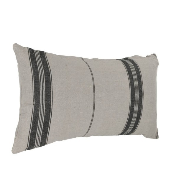 420115 BETAMPONA Декоративная подушка L600 B350 лен/хлопок светло-серый/темно-коричневый полиэстер