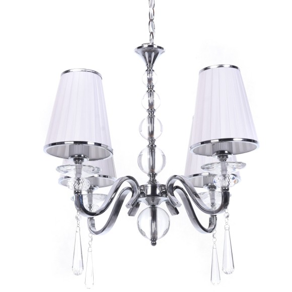 Хрустальная подвесная люстра Lumina Deco Federrica LDP 1158-4 WT