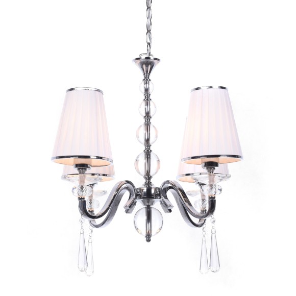 Хрустальная подвесная люстра Lumina Deco Federrica LDP 1158-4 WT