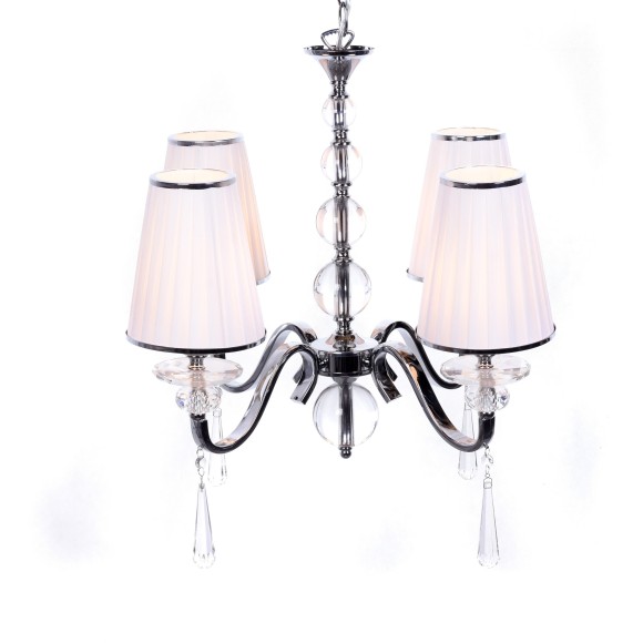 Хрустальная подвесная люстра Lumina Deco Federrica LDP 1158-4 WT