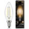 103801109 Лампа Gauss LED Filament Свеча E14 9W 680lm 2700К 1/10/50