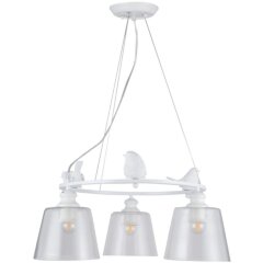Люстра подвесная Arte Lamp A4289LM-3WH PASSERO под лампы 3xE27 40W Люстра подвесная Arte Lamp A4289LM-3WH PASSERO под лампы 3xE27 40W
