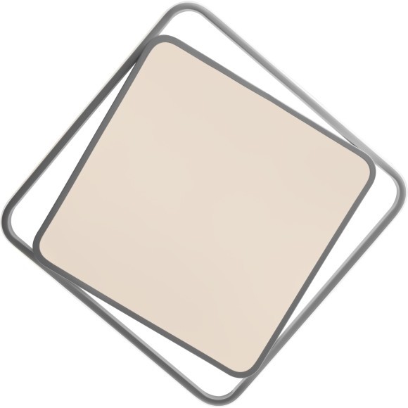 Квадратный белый светодиодный потолочный светильник управляемый пультом ДУ 88Вт 7000лм 3000-6000К Freya Arvin FR10030CL-L88W