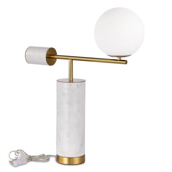 SL1008.504.01 Прикроватная лампа ST-Luce Латунь,Белый/Белый G9 1*5W DANESE SL1008.504.01 Прикроватная лампа ST-Luce Латунь,Белый/Белый G9 1*5W DANESE