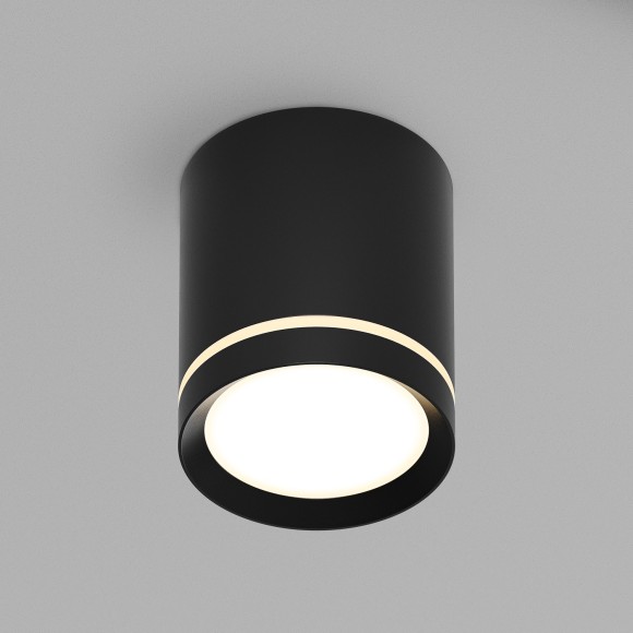 DK4016-BK Светильник накладной IP 20, 5 Вт, LED 3000, черный, алюминий/акрил