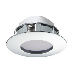95818 Светодиодный встраиваемый светильник PINEDA, 1х4,9W(LED), ?78, IP44, пластик, хром