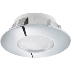 95818 Светодиодный встраиваемый светильник PINEDA, 1х4,9W(LED), ?78, IP44, пластик, хром 95818 Светодиодный встраиваемый светильник PINEDA, 1х4,9W(LED), ?78, IP44, пластик, хром