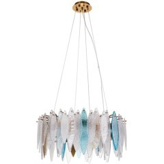 Бронзовая подвесная люстра с 8 лампами Е14 Divinare AMELIE 6002/01 SP-8 Бронзовая подвесная люстра с 8 лампами Е14 Divinare AMELIE 6002/01 SP-8