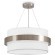 Люстра никель подвесная с тканевым плафоном и лампами тремя E14 Freya Bride FR5367PL-03N