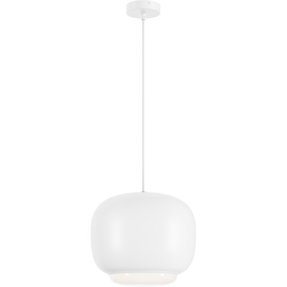 MOD466PL-L12W3K Подвесной светодиодный светильник с белым алюминиевым плафоном 30см, 20Вт, 180°, 3000К, CRI90, 2100Лм  Maytoni Brio