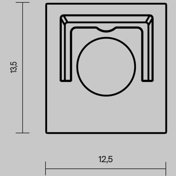 Комплект заглушек (для профиля 53×13) 10 шт., 642067