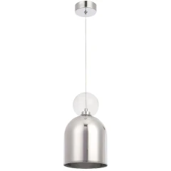 MURCIA SP1.3 CHROME 1000/201.3 Crystal Lux Хромированный подвесной светильник с прозрачным стеклянным плафоном, 1 x G9 LED до 8 Вт, Ø150 мм, H max 2250 мм, IP20, 220 В