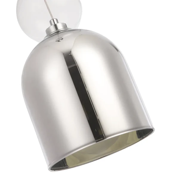 MURCIA SP1.3 CHROME 1000/201.3 Crystal Lux Хромированный подвесной светильник с прозрачным стеклянным плафоном, 1 x G9 LED до 8 Вт, Ø150 мм, H max 2250 мм, IP20, 220 В