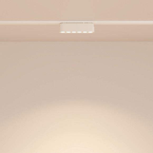 TR082-1-6W3K-M-W Трековый магнитный светодиодный светильник Maytoni Radity 48V CRI90+ 3000К 600Лм 36° 6Вт