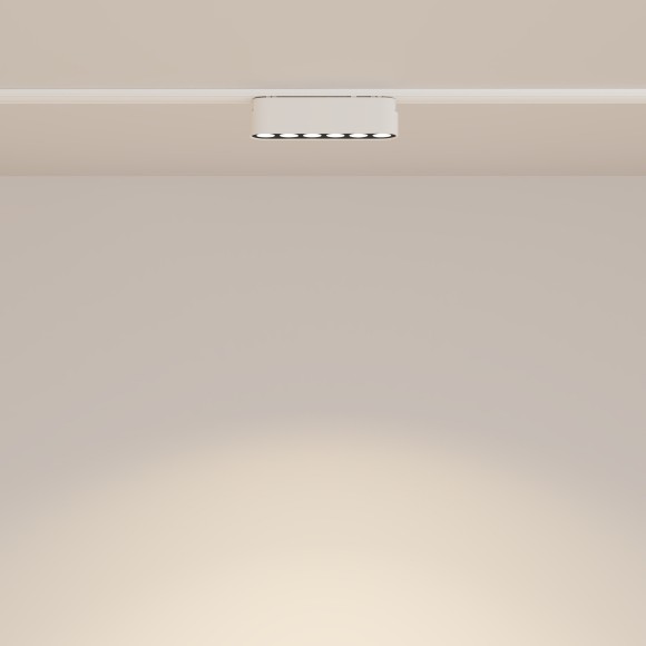 TR082-1-6W3K-M-W Трековый магнитный светодиодный светильник Maytoni Radity 48V CRI90+ 3000К 600Лм 36° 6Вт