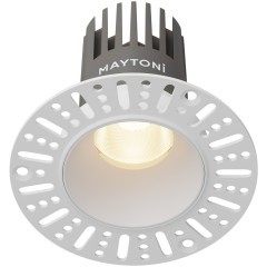 Встраиваемый светильник Maytoni Dip Hight LED Ra90 Lm1150 3000K IP20 10Вт 50° DL119-10W-3K-TRS-W Встраиваемый светильник Maytoni Dip Hight LED Ra90 Lm1150 3000K IP20 10Вт 50° DL119-10W-3K-TRS-W
