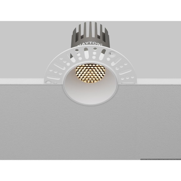 Встраиваемый светильник Maytoni Dip Hight LED Ra90 Lm1150 3000K IP20 10Вт 50° DL119-10W-3K-TRS-W
