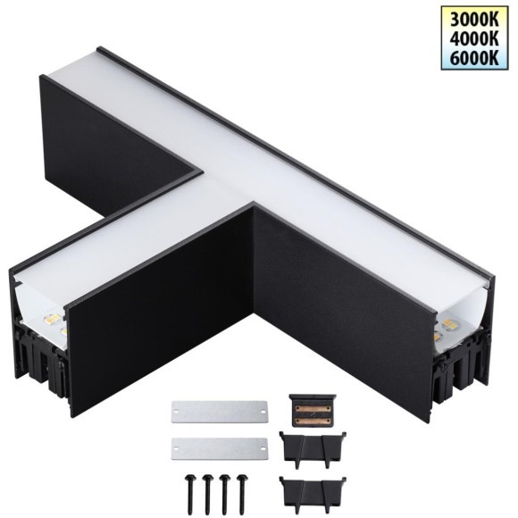 Светильник соединитель Novotech «Т» с переключ. цв. температуры IP20 LED 12W 220-240V 3000К\4000К\6000К FATTO 359611 Светильник соединитель Novotech «Т» с переключ. цв. температуры IP20 LED 12W 220-240V 3000К\4000К\6000К FATTO 359611