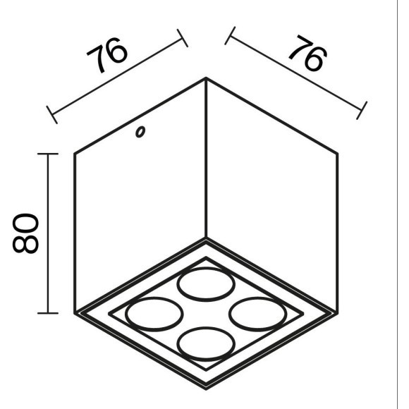 Потолочный светильник Outdoor O309CL-L8GF3K