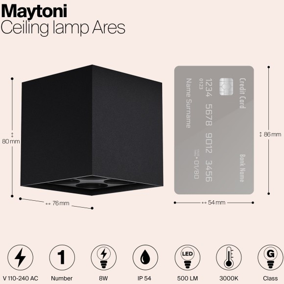 Потолочный светильник Outdoor O309CL-L8GF3K
