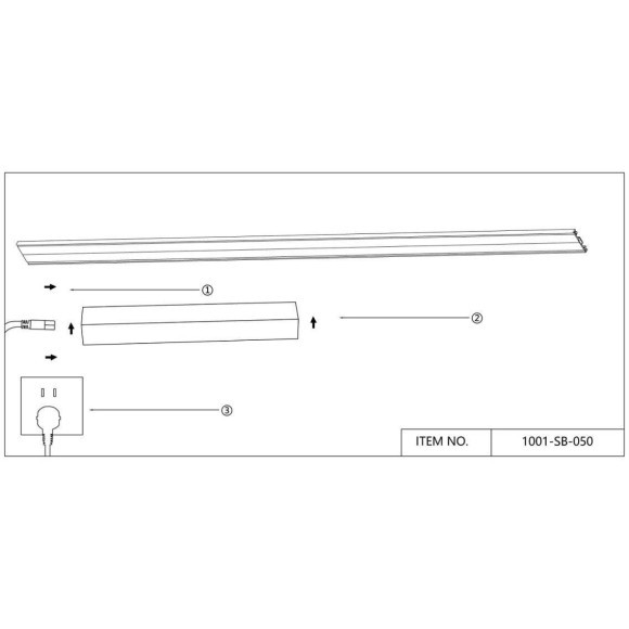 Коннектор в розетку для драйвера 50см Favourite Unika 1001-SB-050