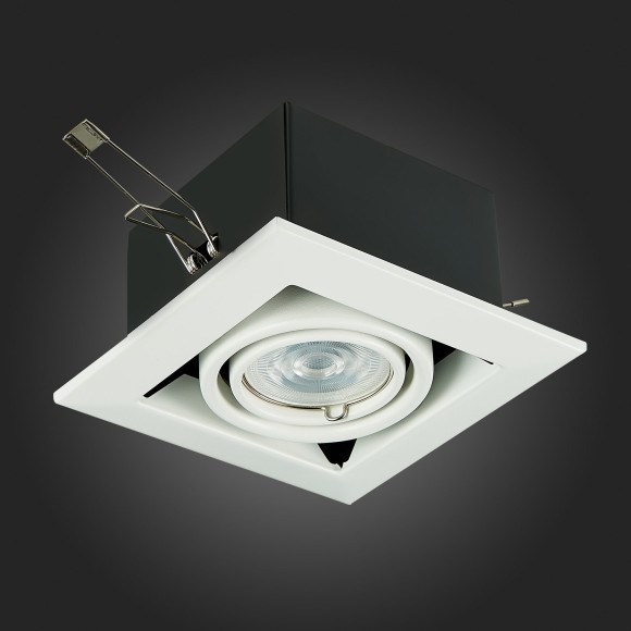 ST250.558.01 ST Luce Светильник встраиваемый, GU10,1х50W, IP20, L126xW126xH70,220V, черный, белый ST250.558.01 ST Luce Светильник встраиваемый, GU10,1х50W, IP20, L126xW126xH70,220V, черный, белый