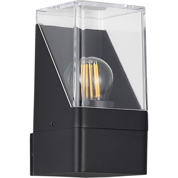 SL9016.401.01 Светильник уличный настенный с прозрачным квадратным плафоном ST-Luce E27 15W SLIDE