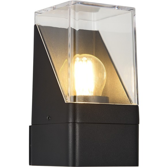 SL9016.401.01 Светильник уличный настенный с прозрачным квадратным плафоном ST-Luce E27 15W SLIDE