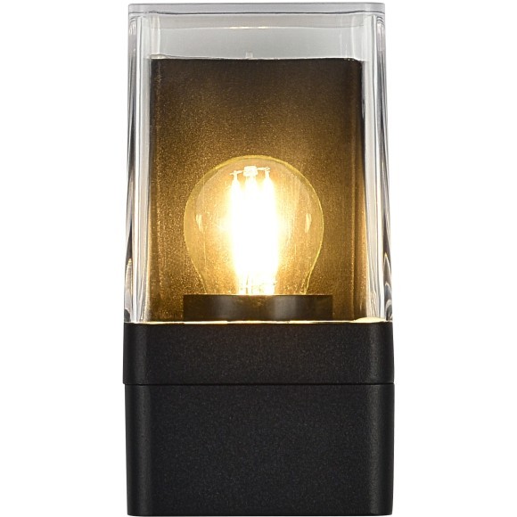 SL9016.401.01 Светильник уличный настенный с прозрачным квадратным плафоном ST-Luce E27 15W SLIDE