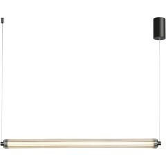 Уценка SL6224.413.01 ST Luce BAMBOO Светильник подвесной, LED, 4000K 1х30W, черный/прозрачный