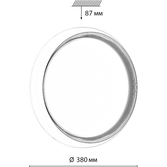 Светильник LED 48Вт 4000К D380 IP43 Sonex TOFIQ WHITE 7650/DL Светильник LED 48Вт 4000К D380 IP43 Sonex TOFIQ WHITE 7650/DL