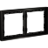 Рамка металлическая на 2 поста, S70 Metal (антрацит)