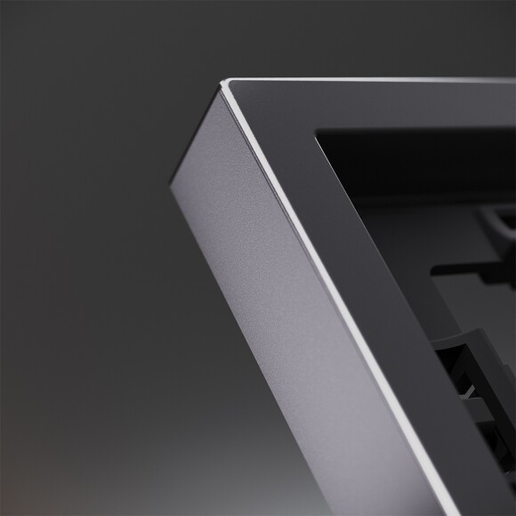 Рамка металлическая на 2 поста, S70 Metal (антрацит)