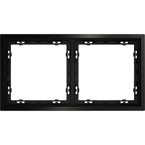 Рамка металлическая на 2 поста, S70 Metal (антрацит)