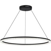 SL1018.413.01 Светильник подвесной ST-Luce черный/прозрачный LED 1*54W 4000K EUCLIDICS