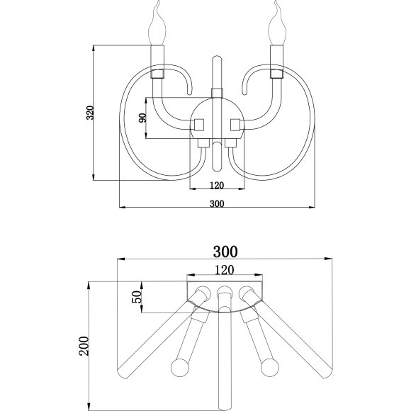 Бра Maytoni MOD051WL-02TR Atlanta под лампы 2xE14 40W Бра Maytoni MOD051WL-02TR Atlanta под лампы 2xE14 40W