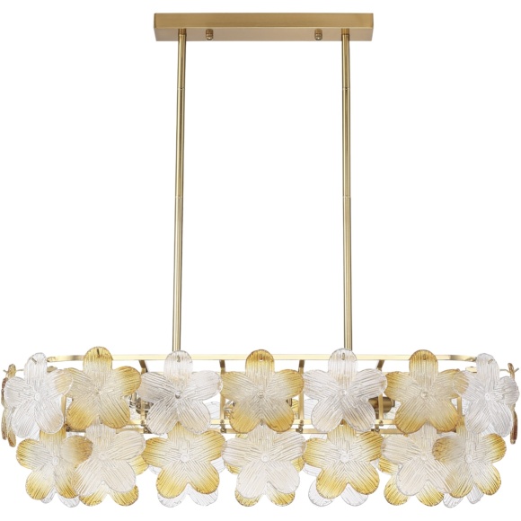 SL6240.203.08 Светильник подвесной ST-Luce золотистый/Прозрачный, январный E14 8*60W TENDER