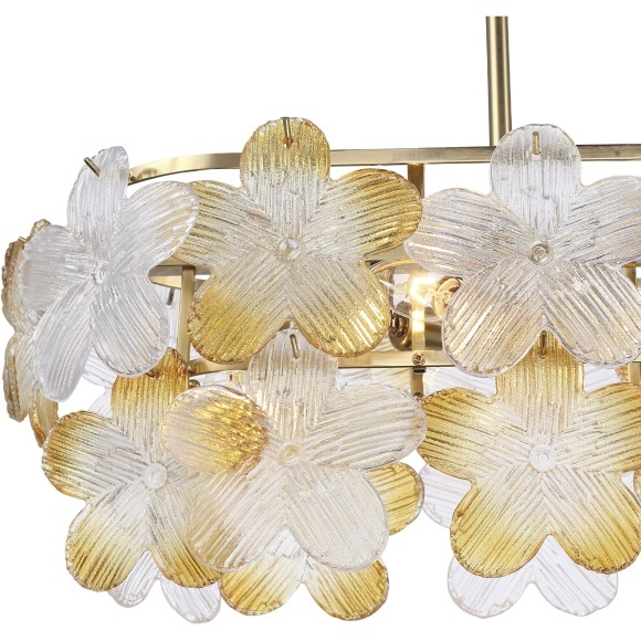 SL6240.203.08 Светильник подвесной ST-Luce золотистый/Прозрачный, январный E14 8*60W TENDER