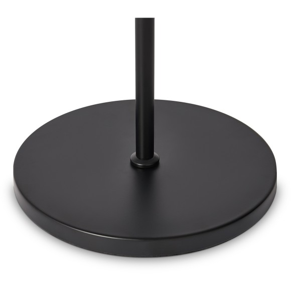 Freya Punsh FR6196FL-L11B Дизайнерский черный LED-торшер в стиле лофт с сетчатыми плафонами, черный металл, плафон белый акрил, 11 Вт, 3000К, CRI 80, 700 лм, 120°, выключатель напольный на проводе в розетку