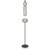 Freya Punsh FR6196FL-L11B Дизайнерский черный LED-торшер в стиле лофт с сетчатыми плафонами, черный металл, плафон белый акрил, 11 Вт, 3000К, CRI 80, 700 лм, 120°, выключатель напольный на проводе в розетку