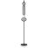 Freya Punsh FR6196FL-L11B Дизайнерский черный LED-торшер в стиле лофт с сетчатыми плафонами, черный металл, плафон белый акрил, 11 Вт, 3000К, CRI 80, 700 лм, 120°, выключатель напольный на проводе в розетку