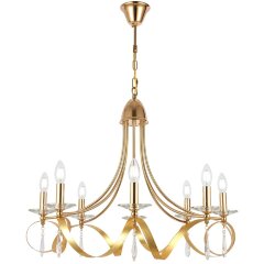 SLE120213-08 Светильник подвесной Французское золото E14 8*40W FILATTA SLE120213-08 Светильник подвесной Французское золото E14 8*40W FILATTA