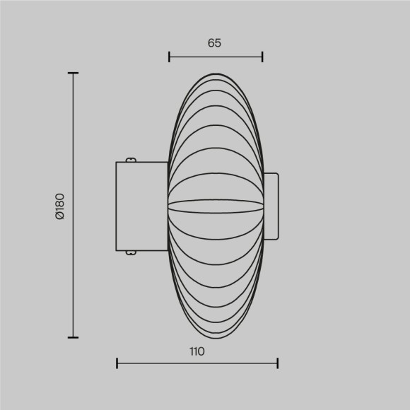 Бра Maytoni MOD555WL-L4CH4K Amulet светодиодная LED 2W Бра Maytoni MOD555WL-L4CH4K Amulet светодиодная LED 2W