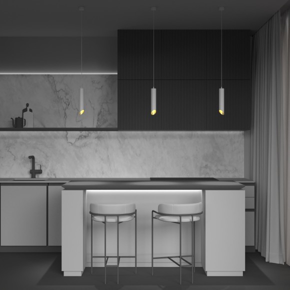 Подвесной светильник цилиндр Maytoni P044PL-01-40GU10-W L IPari под лампу 1xGU10 35W