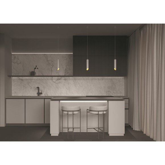 Подвесной светильник цилиндр Maytoni P044PL-01-40GU10-W L IPari под лампу 1xGU10 35W