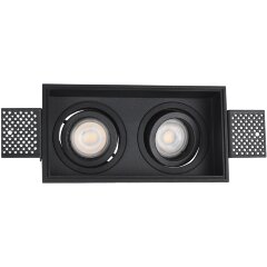 ST262.418.02 Св-к встр. Черный GU10 2*50W IP20 L91,5xW17,2xH5,2 220V Без ламп Встраиваемые светильники ST262.418.02 Св-к встр. Черный GU10 2*50W IP20 L91,5xW17,2xH5,2 220V Без ламп Встраиваемые светильники