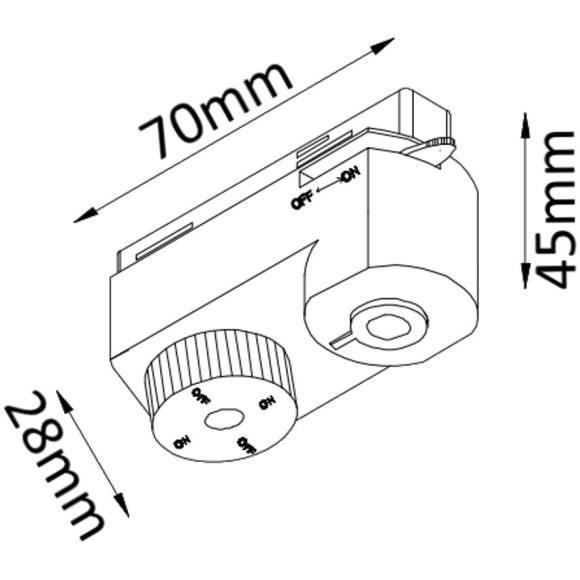 Адаптер для уст. любого подвесного светильника на однофазные шинопроводы Crystal Lux CLT 0.212 01 BL