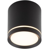DK4016-BK Светильник накладной IP 20, 5 Вт, LED 3000, черный, алюминий/акрил